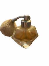 Vintage DeVilbiss Perfume Bottle Atomizer ~ Amber Or Gold picture