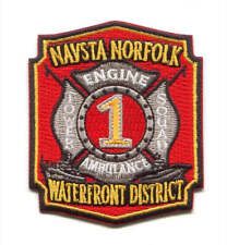 Naval Station Norfolk Fire Department Station 1 USN Navy Military Patch Virginia picture