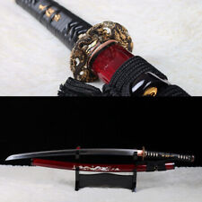 Japanese Shihozume Clay Tempered Katana Samurai Sword Full Tang Real Sharp. picture