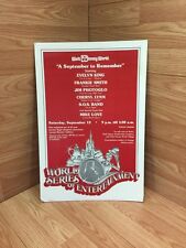 VINATGE DISNEY WORLD SERIES OF ENTERTAINMENT ADVERTISEMENT SEPTEMBER TO REMEMBER picture