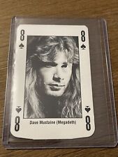 1993 Kerrang Music Card King Metal Playing Cards Megadeath Dave Mustaine Card picture