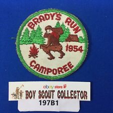 Boy Scout 1954 Brady's Run Camporee Patch  picture