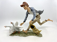 Birks Alka Kunst Western Germany Figurine Boy chasing Geese picture
