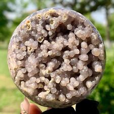 149G Natural Grape Agate Crystal Ball Reiki Healing Home Decoration Gemstone picture