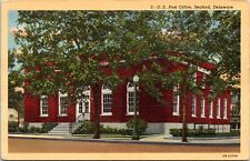 US Post Office, Seaford, Delaware- 1940 Linen Postcard- Curt Teich picture