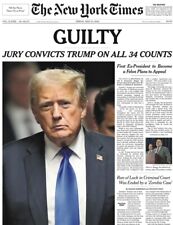 TRUMP GUILTY NEW YORK TIMES 34 COUNTS - NEWSPAPER picture
