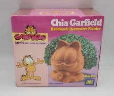 Garfield Chia Pet Handmade Decorative Planter Cat - 2004 - Brand New Sealed picture