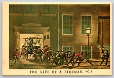 Postcard The Life Of Firemen  picture