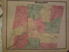 ORIGINAL 1867 Southeast Brewster New York NY 14X 18 Map picture