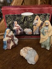 Hallmark Keepsake Ornament 1998 The Holy Family Blessed Nativity 3 Pc Set - NIB picture
