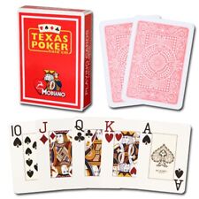 4 Decks Modiano 100% Plastic Playing Cards Red Poker Size Jumbo Index picture