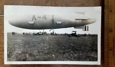 1922 RPPC Real Photo Post Card SCOTT ARMY AIR BASE Blimp A-4 dirigible RARE  picture