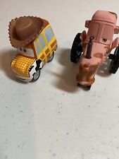 Disney Pixar Toy Story Diecast Woody With Hat And Cars Holstein Heifer Chewall picture
