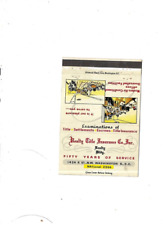 Vintage Matchcover  Realty Title Insurance Co. Inc Washington DC  Royal Flash picture