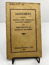 1932 Kansas City Terminal Railway Co & Brotherhod of Railroad Trainmen Agreement picture