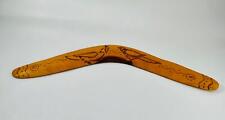 Australian Handcrafted Etched Birds Wooden Boomerang 16