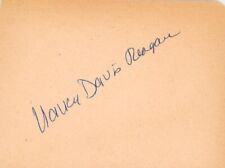 Nancy Davis Reagan -Vintage Signed Album Page picture