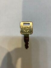 Cat Caterpillar Vintage Brass Key 'Military C' Logo 5P8500 picture