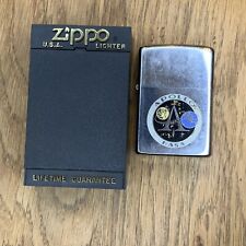 Vintage 1974 ZIPPO Lighter APOLLO-NASA Emblem Nice Piece Moon Earth Rare See Pic picture
