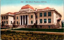 Pasadena California High School Early 1900's Bldg Grounds Mitchell VTG Postcard picture
