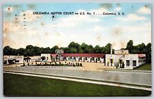 Postcard Columbia Motor Court, Columbia SC linen 1951 N89 picture