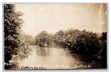 Postcard Butler Ohio RPPC Clear Fork River Country Scene Row Boat picture