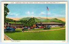 LAKE JUNALUSKA, NC ~ Sunday School SUNNYSIDE LODGE Methodist c1940s Postcard picture
