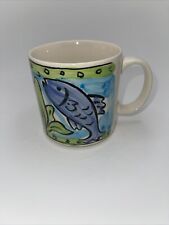 Sango Key West  Coffee Mug  Fish/Starfish Hand Painted 6101 picture