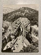 RPPC Wartburg Castle Aerial View, Eisenach Germany B&W Postcard Unused Unstamped picture