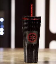 NEW Disney Star Wars Galactic Empire Starbucks Tumbler with Straw Black 24 Oz picture