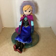 Disney Frozen Anna Plush 20” Doll Cape Skirt Universal Doll Sister Doll Plushie picture