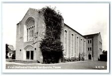c1940's First Methodist Church San Benito Texas TX Cline RPPC Photo Postcard picture