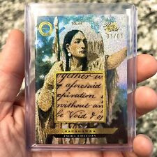 Pieces Of The Past 1800s Card  1/1 Sacajawea American History Handwriting Relic picture