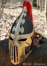 Medieval Dark Elf Druchii Warhammer Fantasy Lotr Helmet Knight Viking Helmet picture