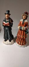 WINSOR COLLECTION Christmas 2 Carolers  10'' Figurines picture