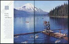 1959 Mt Mount Saint Helens & Spirit Lake photo vintage print article picture