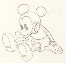 1932 MICKEY MOUSE ORIGINAL PRODUCTION cel DRAWING WALT DISNEY MICKEY'S NIGHTMARE picture