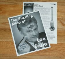Lee Earle autographed 8x10 promo, PLUS issue of Syzygy (vol. 2  #12 1996)   TMGS picture