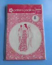 1970's Vintage Hawaiian Pacifica Pattern 3030 Dress Gown Size 8 New Old Stock picture