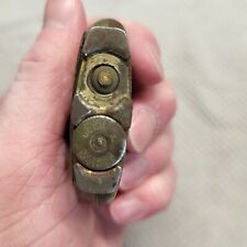 🔥Vintage EVANS Spitfire Brown Pocket Lighter w/Wind Shield PAT. 19023 WWII Era picture