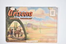 Vintage 1941 Arizona 18 Postcard Scene Souvenir Foldout Book Buffalo, Apache picture