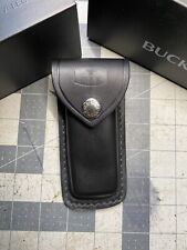 Buck 112 Auto Black Leather Sheath picture