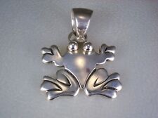 Artie Yellowhorse NAVAJO STERLING SILVER FROG NECKLACE PENDANT picture