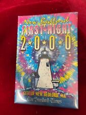 New Bedford MA First Night 2000 The Standard Times Pinback Button Lighthouse 3