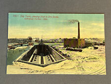 Ohio OH, Ashtabula Harbor, Ship Yards & Boat In Dry Dock, PM 1914 picture