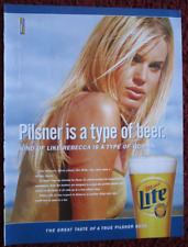 1999 MILLER LITE Beer Print Ad ~ Sexy Supermodel REBECCA ROMIJN-STAMOS picture