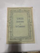 Antique Singer Instructions For Art Embroidery Book 1911. Extremely RARE picture