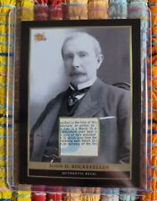 2024 Pieces of the Past Authentic Relic John D. Rockefeller #24 picture