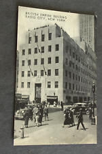 British Empire Building 1940's  Postcard Radio City New York Manhattan RPPC picture