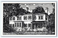 Aiken South Carolina Postcard Aiken Recreation Club House c1940 Vintage Antique picture